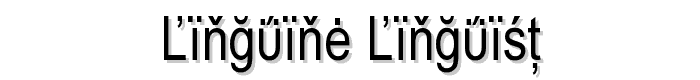 Linguine Linguist font